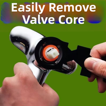 Kľúč Valve Core Gland pre montáž/demonáž zmiešavacieho ventilu — nástroj na opravu sprchovej hlavice, oceľ s vysokým obsahom uhlíka, moderný minimalistický dizajn