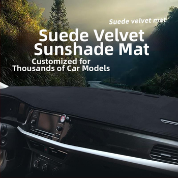 Podložka proti oslneniu palubnej dosky auta, semišový interiérový doplnok, značka Strength Factory, bez prispôsobovania, bez tlače loga