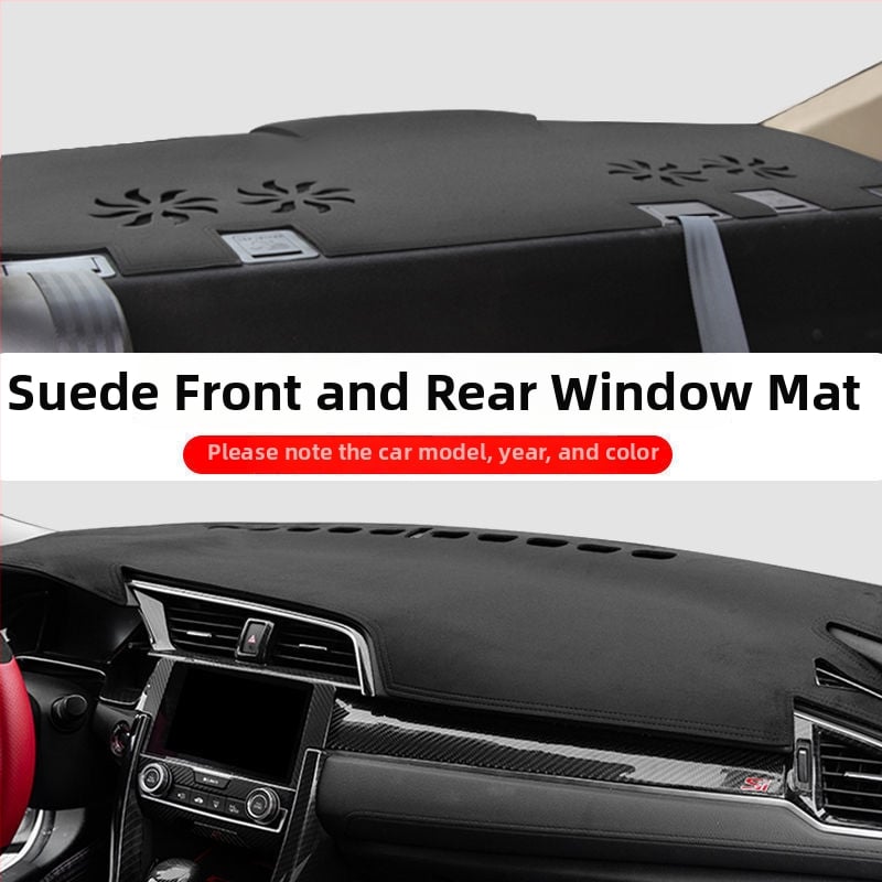 Podložka proti oslneniu palubnej dosky auta, semišový interiérový doplnok, značka Strength Factory, bez prispôsobovania, bez tlače loga