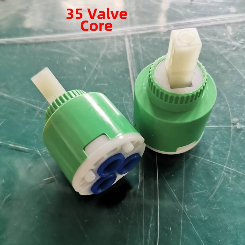 Keramické jadro miešacieho ventilu, model 35, pre jednokanálový kohút s teplou a studenou vodou; médium: voda; maximálna teplota 90°C