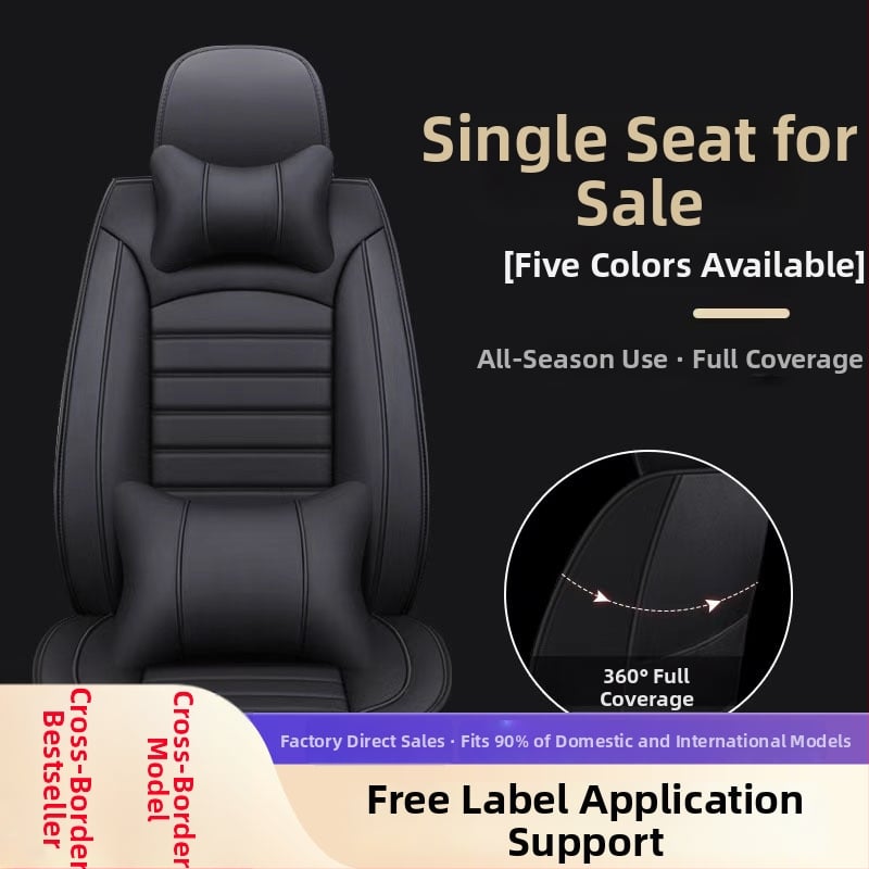 Set poťahov sedadiel pre automobil pre vybrané modely – štvorsezónny univerzálny, odolný voči opotrebeniu, povrch z polyesteru, výplň z peny, lem s prešívaním