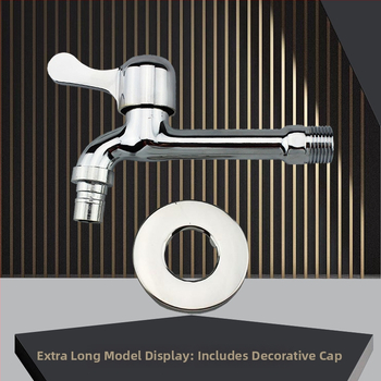 Prívodný kohútik pre práčku, zliatina zinku, montáž do steny, otváranie kľúčom, keramické jadro ventilu, nominálny tlak 0.8