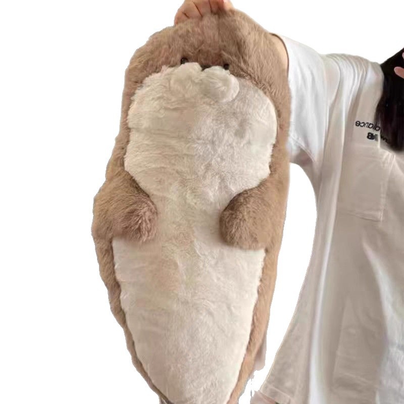 Jucărie de pluș - animal, blană lungă, umplutură din fibre de bumbac, multifuncțional