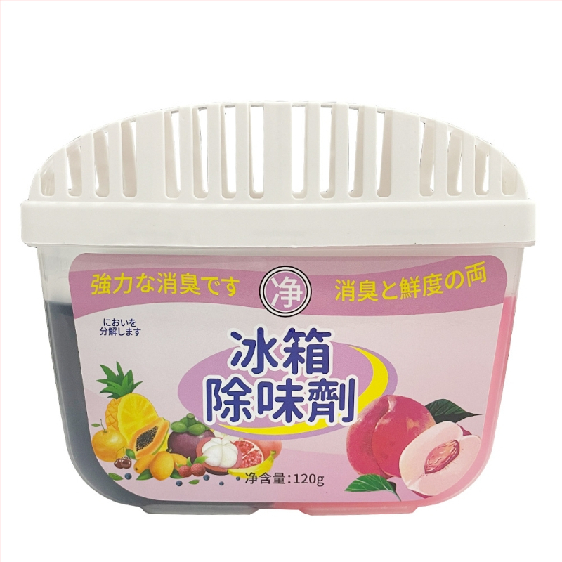 YESLOFEE Kutija za deodoriranje hladnjaka s aktivnim ugljenom, dvobojni dizajn, voćni miris, neto 120 g, 135 komada u pakiranju