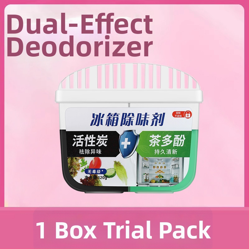 YESLOFEE Kutija za deodoriranje hladnjaka s aktivnim ugljenom, dvobojni dizajn, voćni miris, neto 120 g, 135 komada u pakiranju