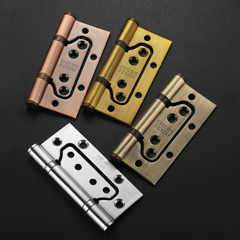 Ľavý oceľový zosilnený dverový pánt z nehrdzavejúcej ocele s tichým ložiskom — Left Steel; vhodný pre izbové, kúpeľňové a požiarne dvere; materiál: nehrdzavejúca oceľ