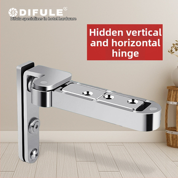 Ložiskový pánt na dvere s 3D nastaviteľnou otočnou osou, horná a dolná, zliatina zinku, niklové povrchové úpravy, model L040, DIFULE