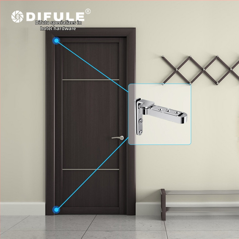 Durų vyriai su 3D reguliavimu ir aukštyn-žemyn besisukančiomis ašimis, cinko lydinys, nikeliuota danga, modelis L040, DIFULE