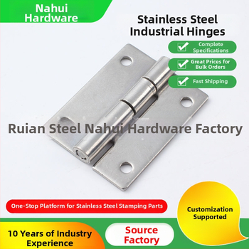 Nerezová oceľová pánt pre priemyselnú riadiacu skriňu (Model CL253-20; Materiál: nehrdzavejúca oceľ; Povrchová úprava: vibračné leštenie; Značka: Nahui Hardware)