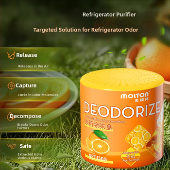 Meidunbang Chladničkový dezodoračný osviežovač vzduchu – 150 g, Pomarančová vôňa