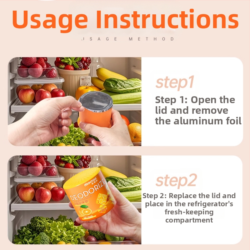 Meidunbang Šaldytuvo Dezodorantas – Oro gaiviklis, 150 g, Apelsinų kvapas