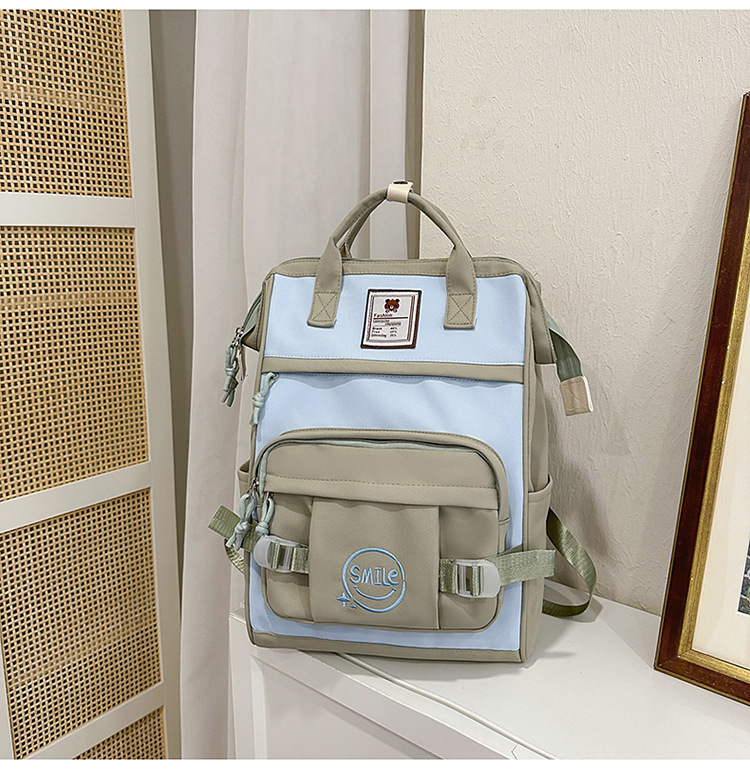 Nylon hátizsák, uniszex, utcai divat, 20–35 L, elfér 15 hüvelykes laptop, görbült vállpántok