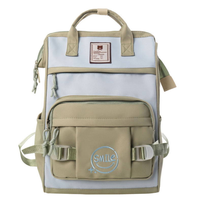 Nylon hátizsák, uniszex, utcai divat, 20–35 L, elfér 15 hüvelykes laptop, görbült vállpántok