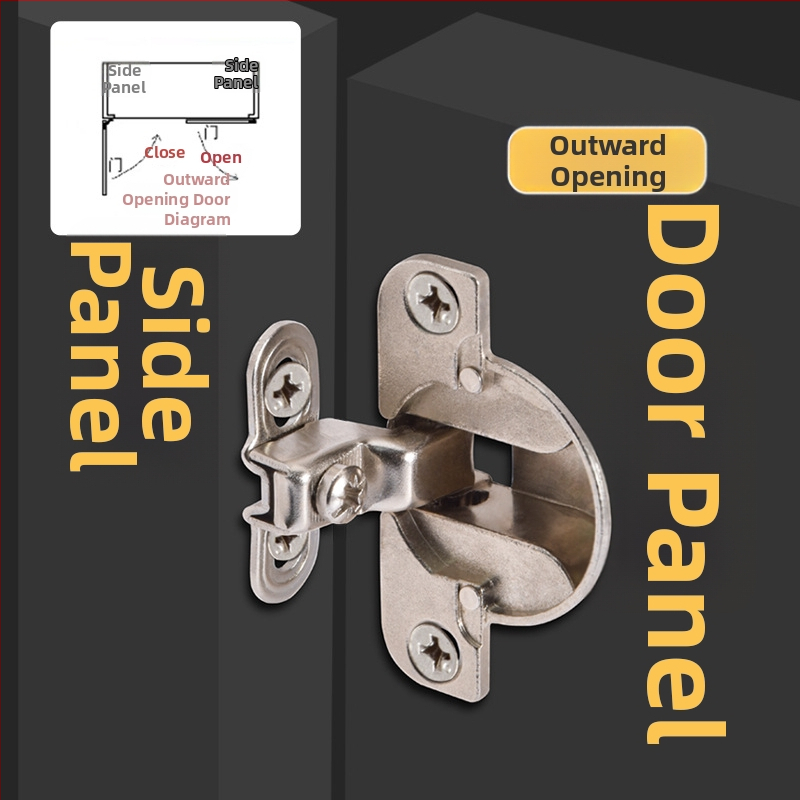 Vidinis spaudimo durų vyris spintai, cinko lydinys, nikeliu danga