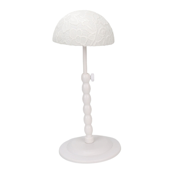 Stojan na parochne s nastavitelnou výškou, odnímateľný čipkový dizajn na uskladnenie parochne