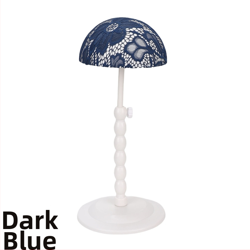 Stojan na parochne s nastavitelnou výškou, odnímateľný čipkový dizajn na uskladnenie parochne