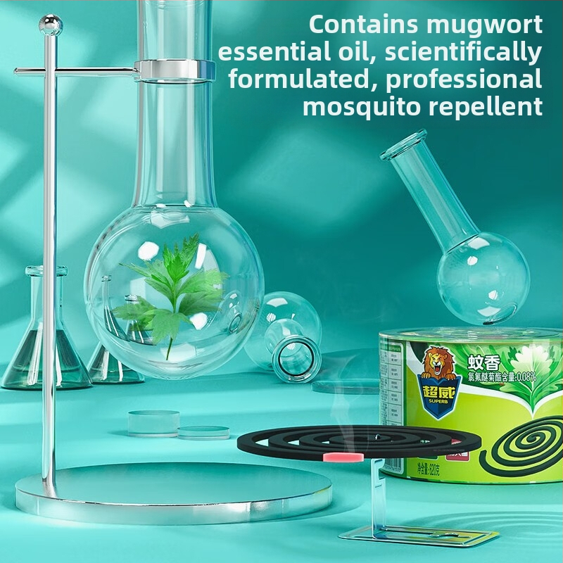 Chaowei Mušio atbaidymo smilkalų ritinėliai – medienos sandalwood ir mugwort kvapas, ilgalaikis, 30 ritinėlių dėžutėje