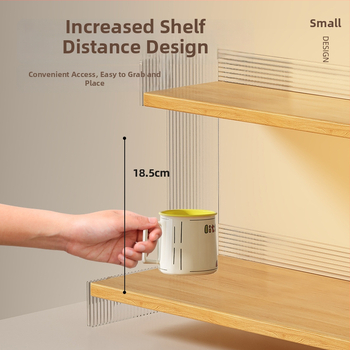 Stolný organizér na poháre a kozmetiku, 2-poschodový, akryl, jednoduchý a moderný dizajn, multifunkčný