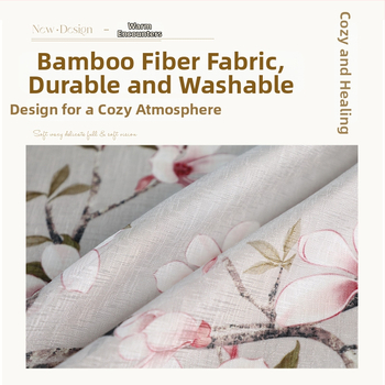 Dverový záves s čipkou, proti komárom, súkromie pre obývaciu izbu a spálňu – polyester, kvetinový vzor, moderný minimalistický štýl, jar 2025