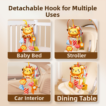 Visiaca zvončeková hračka do postieľky – ABS, rozvíja úchop a zmysly (0–3 roky)