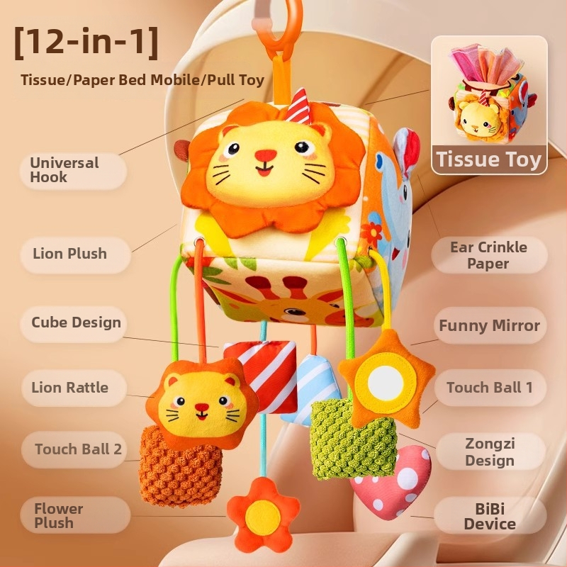 Visiaca zvončeková hračka do postieľky – ABS, rozvíja úchop a zmysly (0–3 roky)