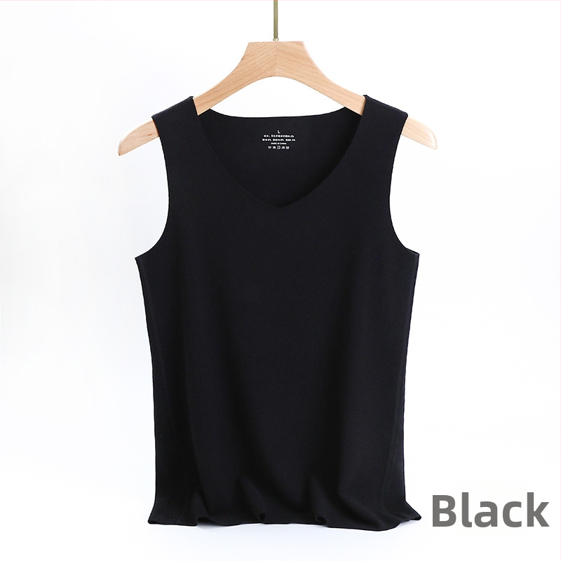 De Velvet bavlnená teplá vesta s V-krkom, jednovrstvá, mimoriadne hrubá látka