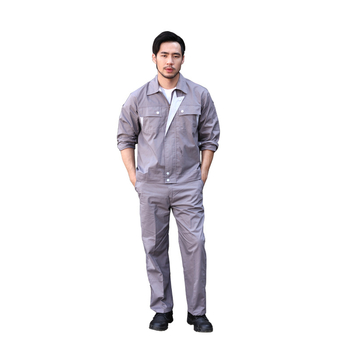 Pánske pracovné oblečenie s dlhými rukávmi z bavlny na jar a jeseň — odolné voči opotrebeniu, priedušné, pracovná uniforma do továrne