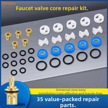 Univerzálny opravný jadrový ventil pre rýchlo otvárajúci kohútik, trojuholníkové jadro ventilu, keramický disk, silikónový tesniaci krúžok, príslušenstvo