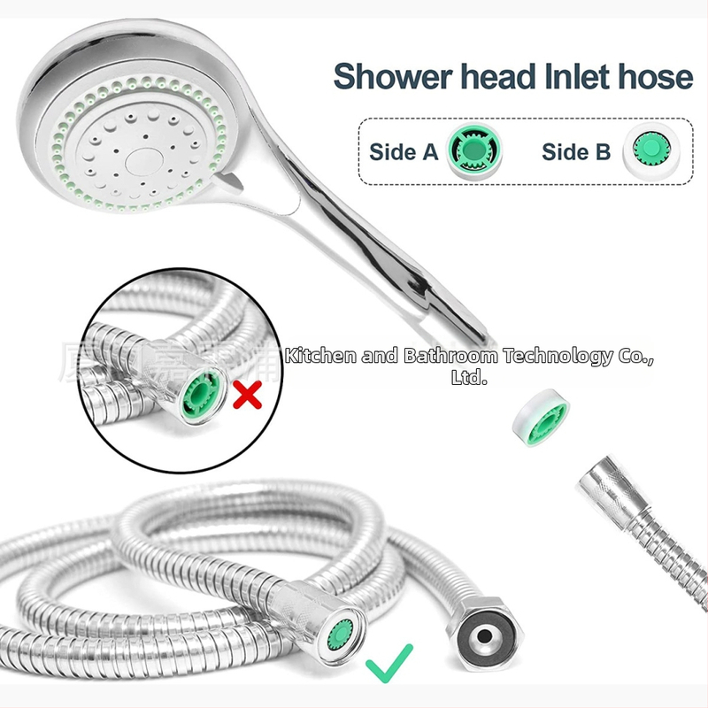 GALENPOO spojka sprchového prúdu s 8 úspornými vložkami, ABS, CUPC certifikát, možnosť prispôsobenia