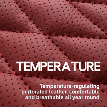 Kožený set poťahov sedadiel pre auto, päťmiestny, s 3D bedrovou oporou, univerzálne pre všetky ročné obdobia