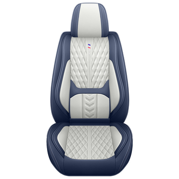 Kožený set poťahov sedadiel pre auto, päťmiestny, s 3D bedrovou oporou, univerzálne pre všetky ročné obdobia