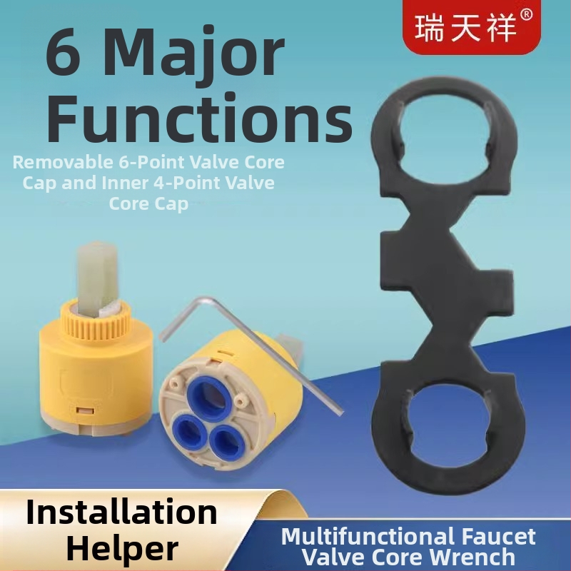 Špeciálny kľúč pre jadro ventilu kohúta – montáž a demontáž miešacieho ventilu, údržba sprchy (Materiál: 100; Značka: Ming Tong; Počet kusov: 1)