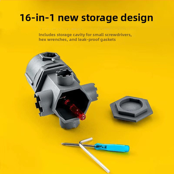 Kuchynský a kúpeľňový multifunkčný kľúč na demontáž a inštaláciu aerátora kohútika, vnútorného jadra ventilu, plastová konštrukcia, moderný minimalistický dizajn