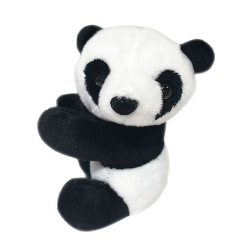 Panda klipszes plüss játék – kristályosan puha plüss, PP pamut töltés, 14+ éveseknek, asztali dekoráció