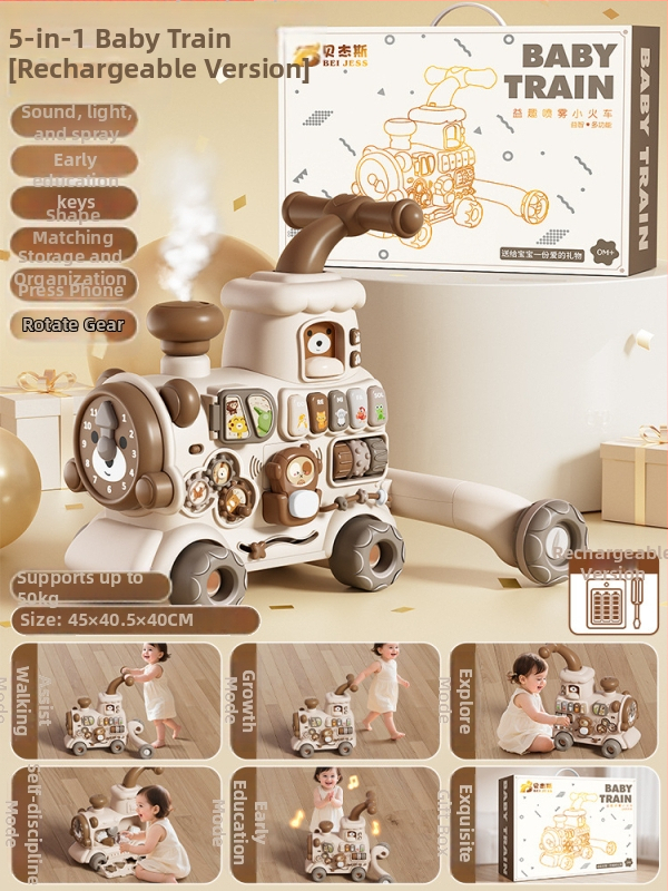 Bejess 5-v-1 chodítko pre batoľa – vzdelávacia hračka na rozvoj emócií, zraku, intelektu a koordinácie ruky a oka