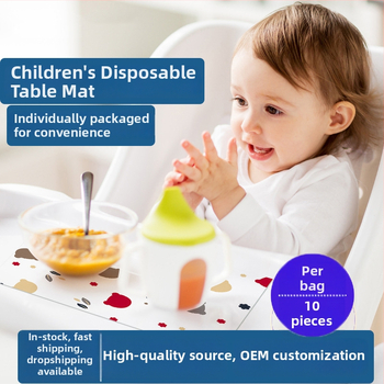 Jednorázová papierová podložka na stôl pre dojčatá a deti; proti špinavým a olejovým škvrnám; prispôsobiteľné