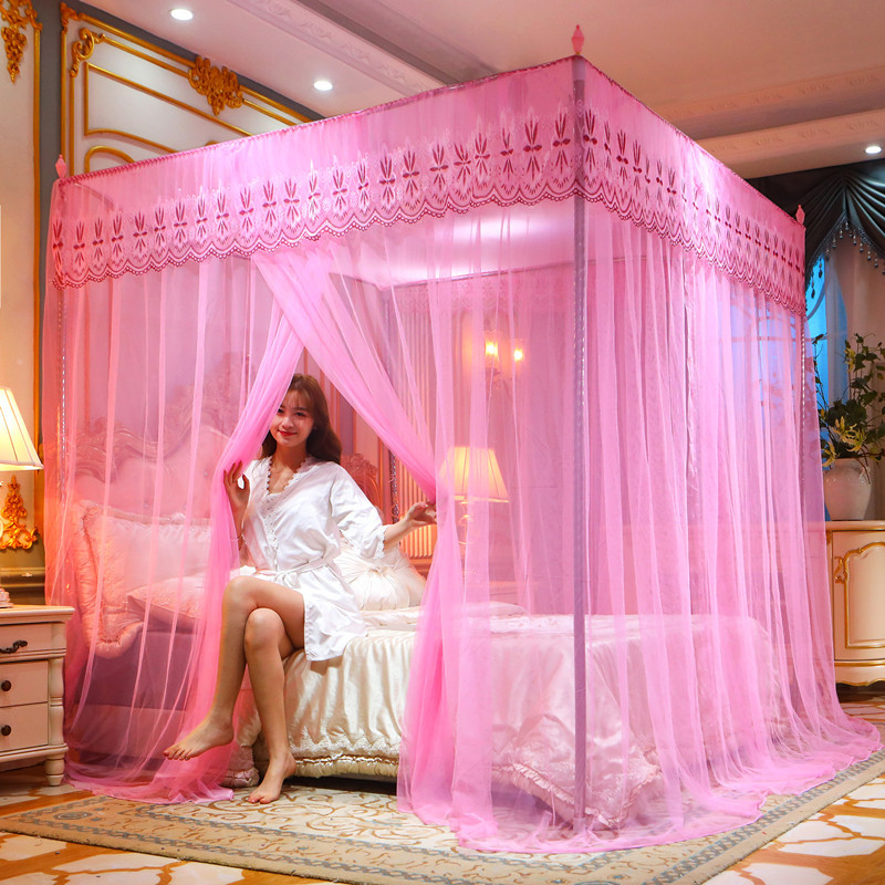 Sieť proti komárom v palácovom štýle, trojdverová stojacia sieť, polyesterová tkanina, rám z nehrdzavejúcej ocele