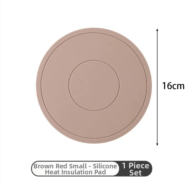 Silikónová tepelnoizolačná podložka na stôl, okrúhla, pre hrniec a tanier