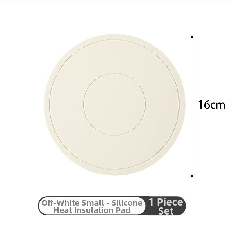 Silikónová tepelnoizolačná podložka na stôl, okrúhla, pre hrniec a tanier