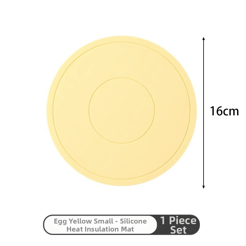 Silikónová tepelnoizolačná podložka na stôl, okrúhla, pre hrniec a tanier