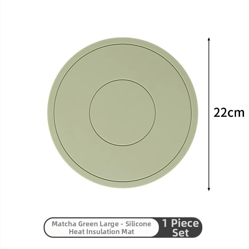 Silikónová tepelnoizolačná podložka na stôl, okrúhla, pre hrniec a tanier
