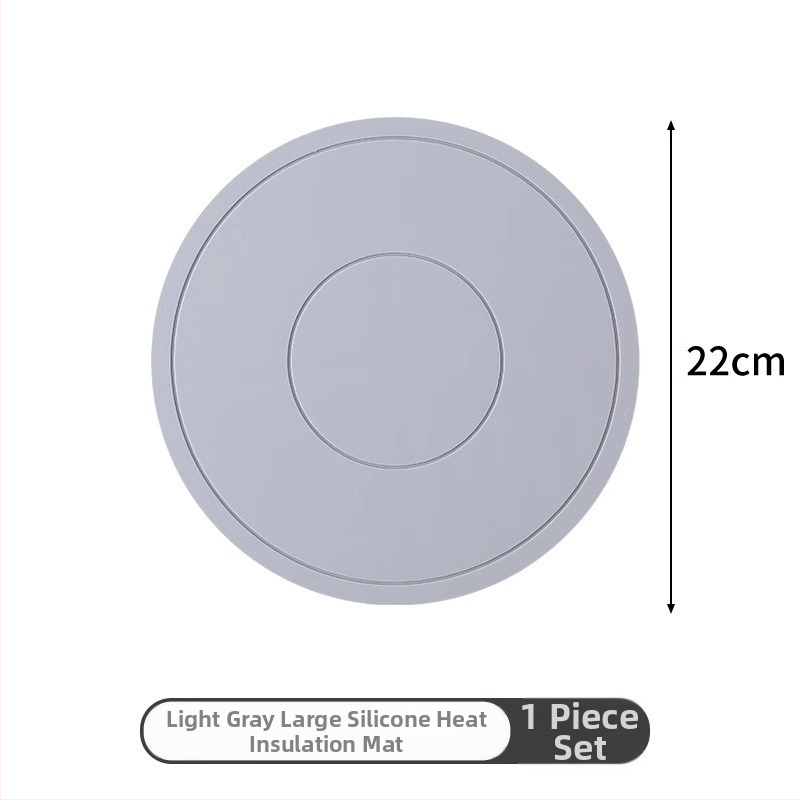 Silikónová tepelnoizolačná podložka na stôl, okrúhla, pre hrniec a tanier