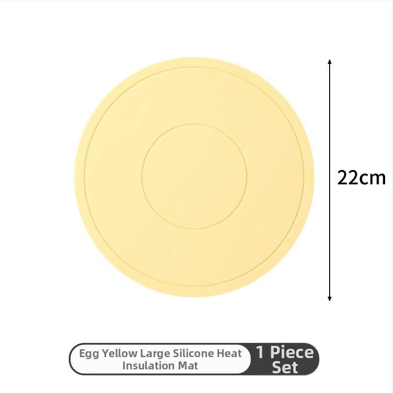 Silikónová tepelnoizolačná podložka na stôl, okrúhla, pre hrniec a tanier