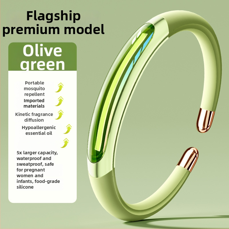 Náramok proti komárom, na báze esenciálneho oleja, Prenosný, pokrytie 21–30 m², vymeniteľná komora s olejom