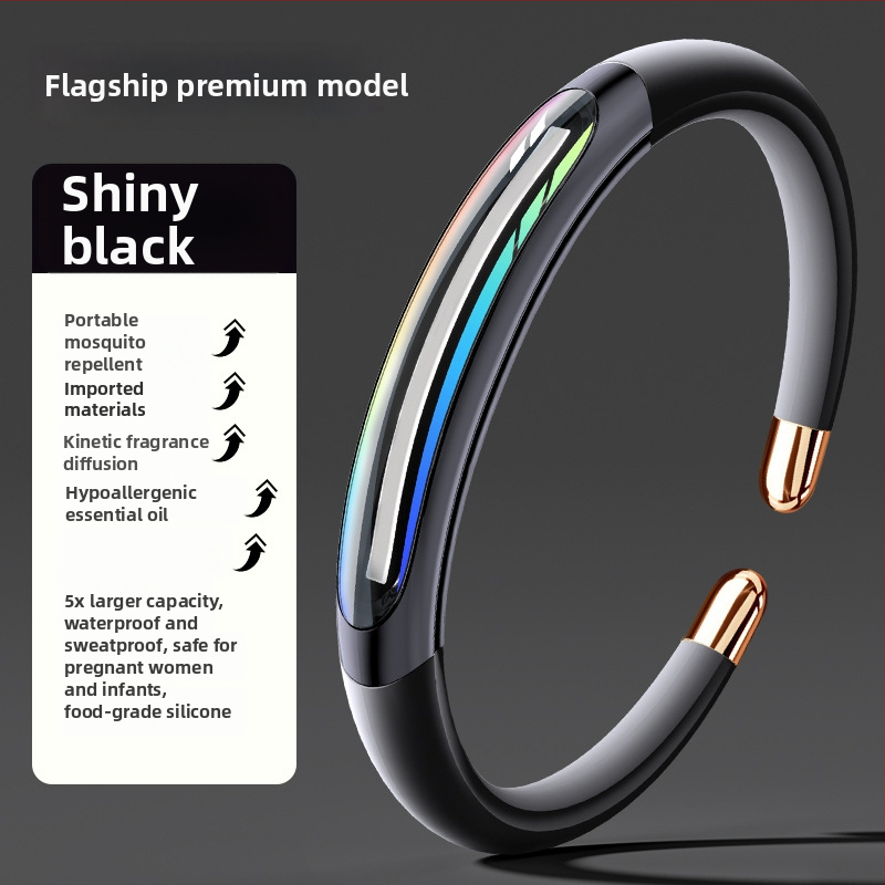 Náramok proti komárom, na báze esenciálneho oleja, Prenosný, pokrytie 21–30 m², vymeniteľná komora s olejom