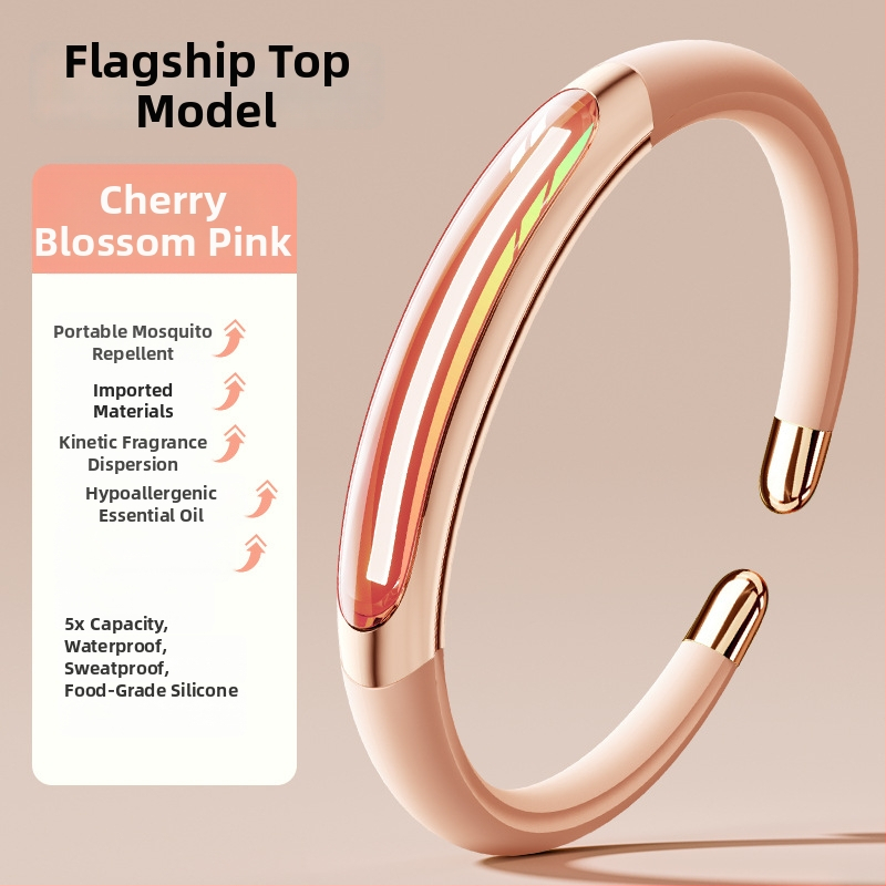 Náramok proti komárom, na báze esenciálneho oleja, Prenosný, pokrytie 21–30 m², vymeniteľná komora s olejom