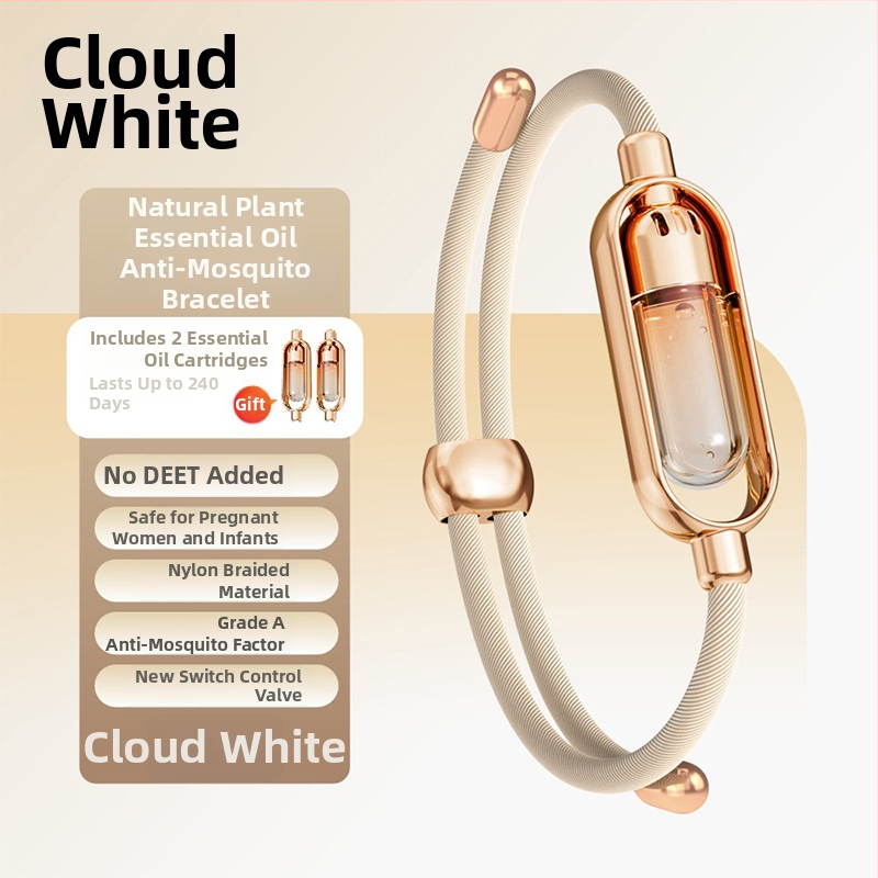 Náramok proti komárom, na báze esenciálneho oleja, Prenosný, pokrytie 21–30 m², vymeniteľná komora s olejom
