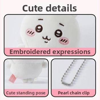 Usagi visací plyšový doplnok na tašku – plyšová figúrka, materiál: textil, výplň: pena, vhodné pre deti 0–3 rokov