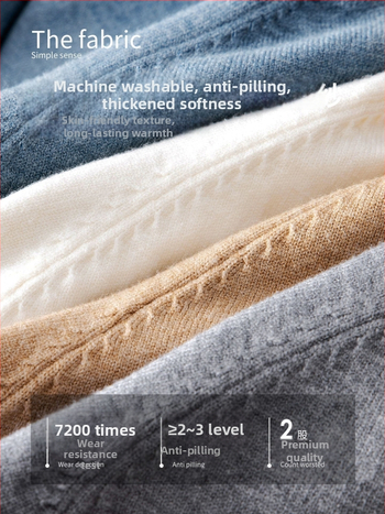 Pánska pletená mikina s okrúhlym výstrihom, dlhé rukávy, voľný strih, akrylová zmes