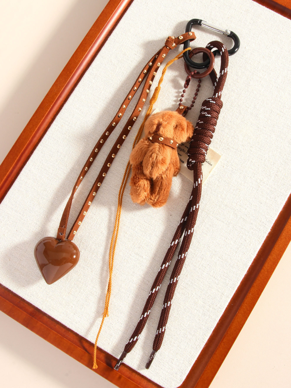 Ručne vyrobený prívesok na tašku aľkľúčenka s motívom lásky, ľahký luxusný doplnok pre telefón